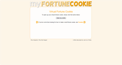 Desktop Screenshot of myfortunecookie.co.uk