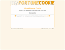 Tablet Screenshot of myfortunecookie.co.uk